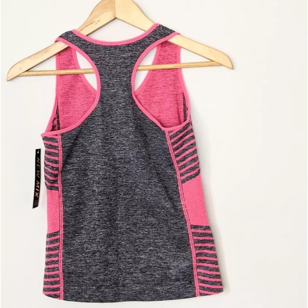 NWOT~NEW MIX 2 matching pieces of Workout Activewear gear Gray Hot Pink One Size - Picture 5 of 11